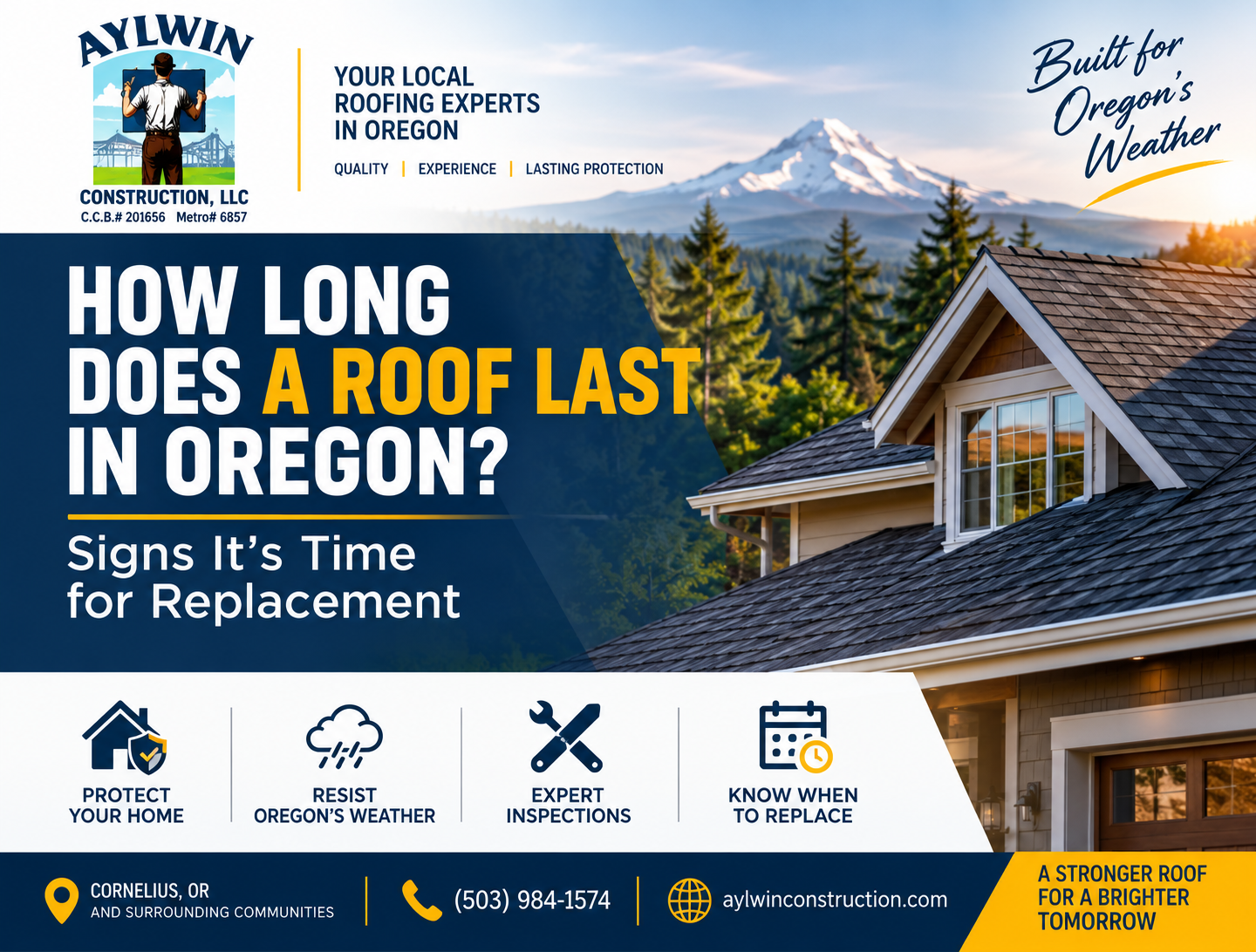 How Long Does a Roof Last in Oregon Signs It’s Time for Replacement